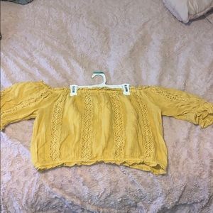 American Eagle Off-the-Shoulder Crop Top